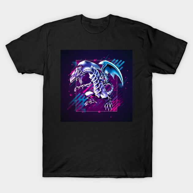 Blue Eyes White Dragon T-Shirt by hidexmian